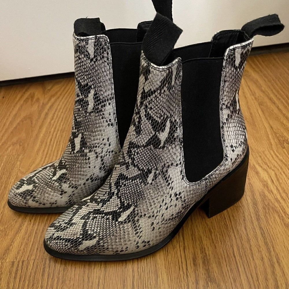 NEW! tony bianco hampton natural snake point toe western boots size US 7